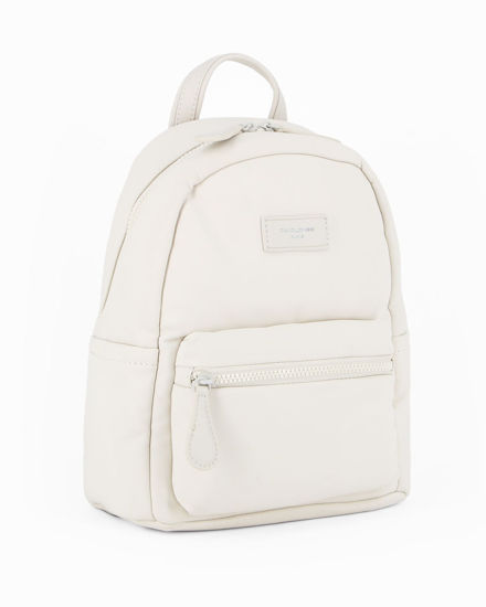 Immagine di DAVID JONES - Zaino crema con tasca frontale e posteriore