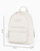 Immagine di DAVID JONES - Zaino crema con tasca frontale e posteriore