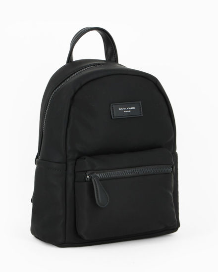 Immagine di DAVID JONES - Zaino nero con tasca frontale e posteriore