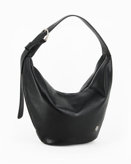 Immagine di DAVID JONES - Borsa a spalla nera con manico regolabile