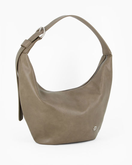 Immagine di DAVID JONES - Borsa a spalla beige con manico regolabile