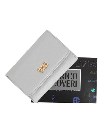 Immagine di ENRICO COVERI - Portafoglio grigio da donna con patta