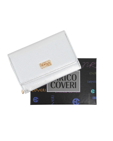 Immagine di ENRICO COVERI - Portafoglio argento da donna con patta