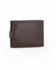 Immagine di RIFLE - Portafoglio marrone in VERA PELLE con pattina e ribaltina