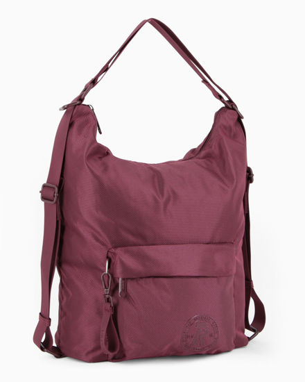 Immagine di RIFLE - Borsa/Zaino bordeaux con tasca frontale