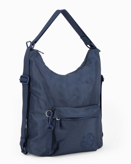 Immagine di RIFLE - Borsa/Zaino blu con tasca frontale