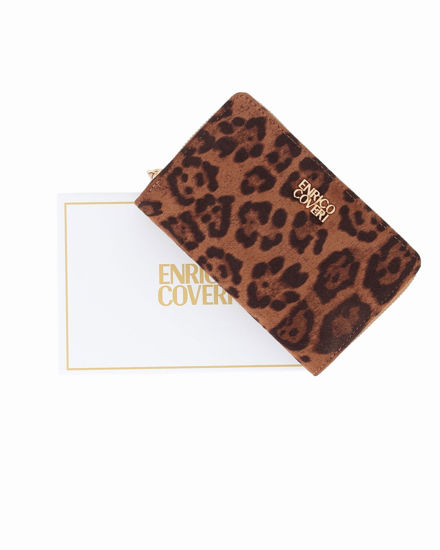 Immagine di ENRICO COVERI - Portafoglio leopardato da donna con due scomparti principali