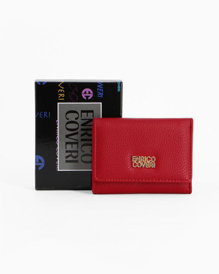 Immagine di ENRICO COVERI - Portafoglio rosso da donna con patta