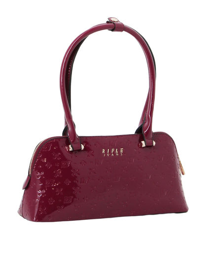 Immagine di BORSA VERNICE LOGGATA 2 MANICI