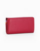 Immagine di NORTH POLE - Portafoglio rosso in VERA PELLE da donna con patta e tasca posteriore