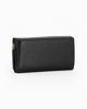 Immagine di NORTH POLE - Portafoglio nero in VERA PELLE da donna con patta e tasca posteriore