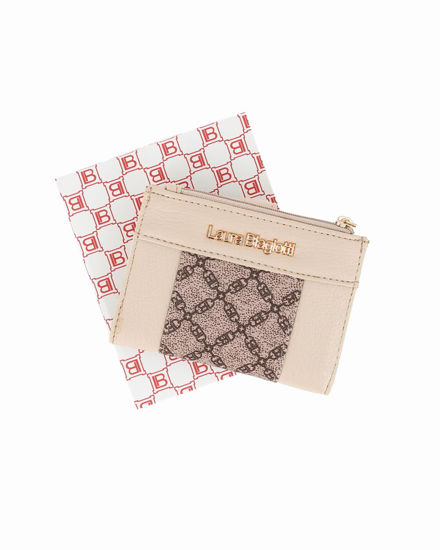 Immagine di LAURA BIAGIOTTI - Portafoglio panna da donna con pattina e taschino portamanete