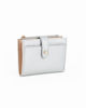 Immagine di LAURA BIAGIOTTI - Portafoglio argento da donna con pattina e taschino portamanete