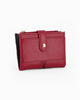 Immagine di LAURA BIAGIOTTI - Portafoglio rubino da donna con pattina, taschino portamanete e inserto in cocco