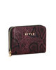 Immagine di RIFLE - Portacarte bordeaux pitonato con chiusura a zip