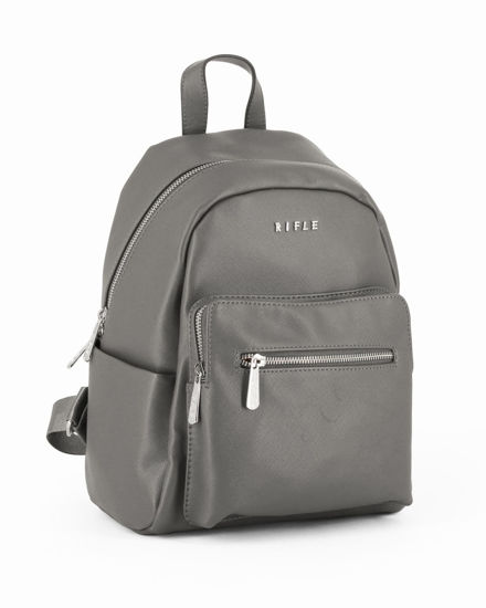 Immagine di RIFLE - Zaino grigio con tasche frontali e laterali