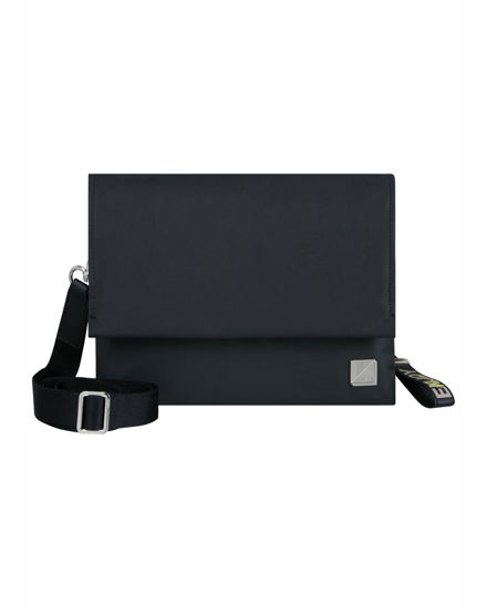 Immagine di SAMSONITE - Borsa a tracolla nera con chiusura a gancio