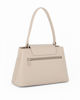 Immagine di DAVID JONES - Borsa ad un manico beige con patta e tasca posteriore, tracolla removibile