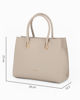 Immagine di DAVID JONES - Borsa a due manici beige,tracolla removibile