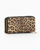 Immagine di LAURA BIAGIOTTI - Portafoglio leopardato terra da donna con doppia cerniera e polsiera removibile