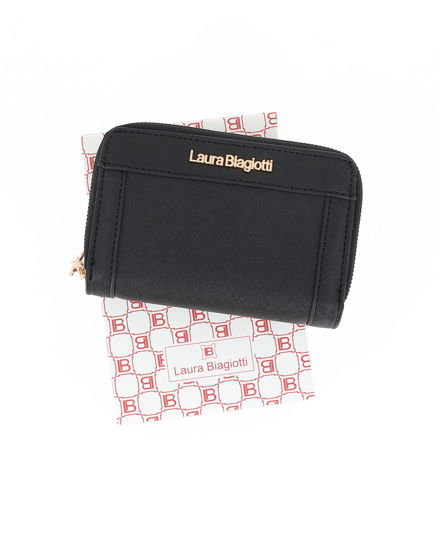 Immagine di LAURA BIAGIOTTI - Portafoglio nero da donna con doppia cerniera