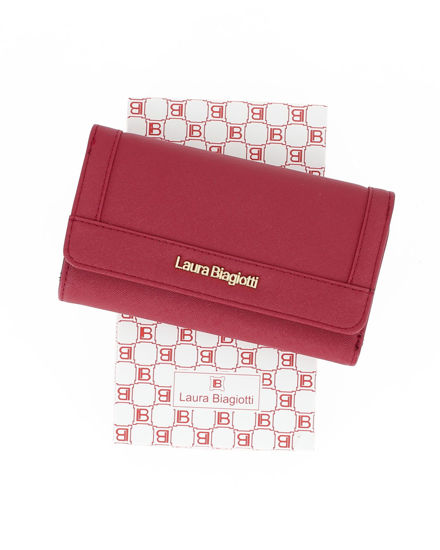 Immagine di LAURA BIAGIOTTI - Portafoglio rubino da donna con patta