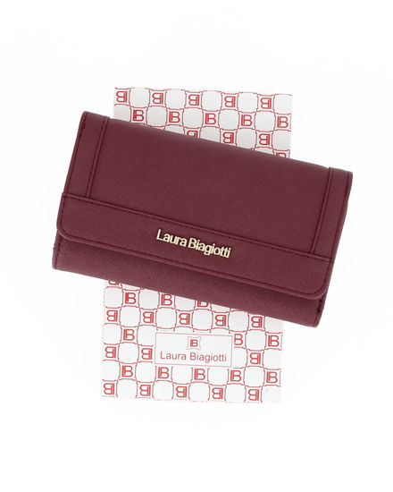Immagine di LAURA BIAGIOTTI - Portafoglio bordeaux da donna con patta