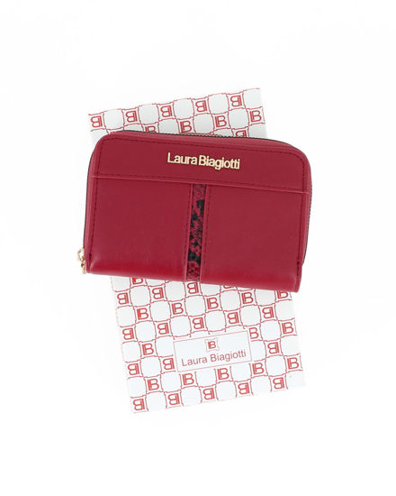 Immagine di LAURA BIAGIOTTI - Portafoglio rubino da donna con due scomparti principali e inserto in cocco