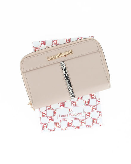 Immagine di LAURA BIAGIOTTI - Portafoglio naturale da donna con doppia cerniera e inserto in cocco