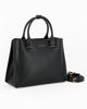 Immagine di DAVID JONES - Borsa a due manici nera con tre scomparti principali e tracolla removibile