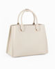 Immagine di DAVID JONES - Borsa a due manici crema con tre scomparti principali e tracolla removibile