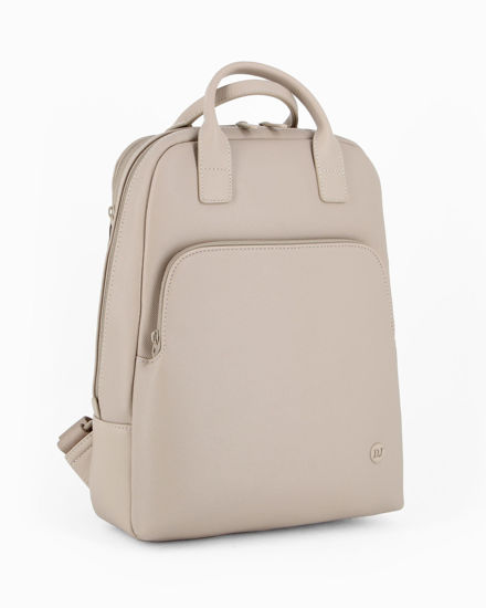 Immagine di DAVID JONES- Zaino beige con doppia tasca frontale e tasca posteriore