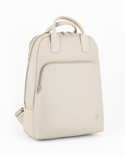 Immagine di DAVID JONES- Zaino crema con doppia tasca frontale e tasca posteriore