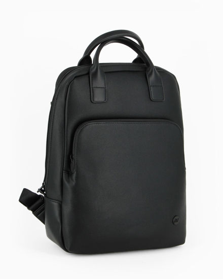 Immagine di DAVID JONES- Zaino nero con doppia tasca frontale e tasca posteriore
