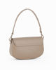 Immagine di DAVID JONES - Minibag taupe con patta e chiusura a girello, tracolla removibile