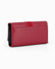 Immagine di LANCETTI - Portafoglio rubino da donna con inserto scamosciato sulla patta