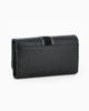 Immagine di LANCETTI - Portafoglio nero da donna con inserto scamosciato sulla patta