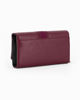 Immagine di LANCETTI - Portafoglio bordeaux da donna con inserto scamosciato sulla patta
