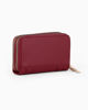 Immagine di LANCETTI - Portafoglio bordeaux da donna con doppia cerniera e dettaglio borchie