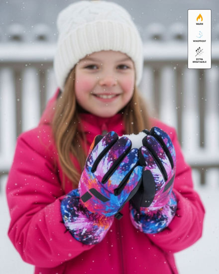 Immagine di GUANTI SCI CARTER R-TEX JUNIOR BLK-MULTI