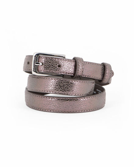 Immagine di SOLO SOPRANI - Cinta taupe da donna con fodera in VERA PELLE