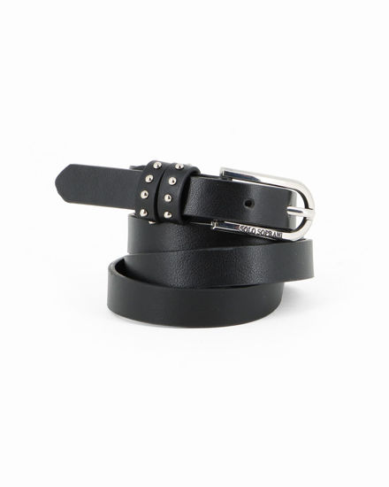 Immagine di SOLO SOPRANI - Cinta nera da donna con fodera in VERA PELLE