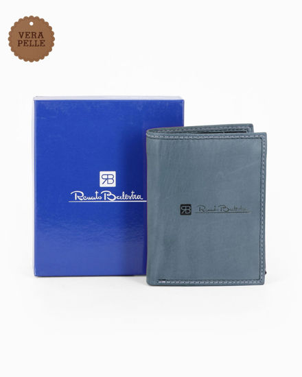 Immagine di RENATO BALESTRA - Portafoglio jeans in VERA PELLE da uomo