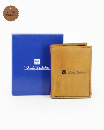 Immagine di RENATO BALESTRA - Portafoglio senape in VERA PELLE da uomo
