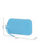 Immagine di RIFLE - Pochette azzurra in silicone con polsiera