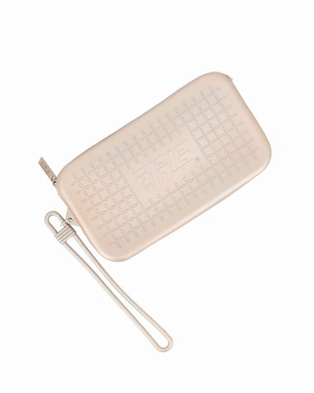 Immagine di RIFLE - Pochette oro in silicone con polsiera