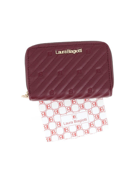 Immagine di LAURA BIAGIOTTI - Portafoglio bordeaux trapuntato da donna con doppia cerniera