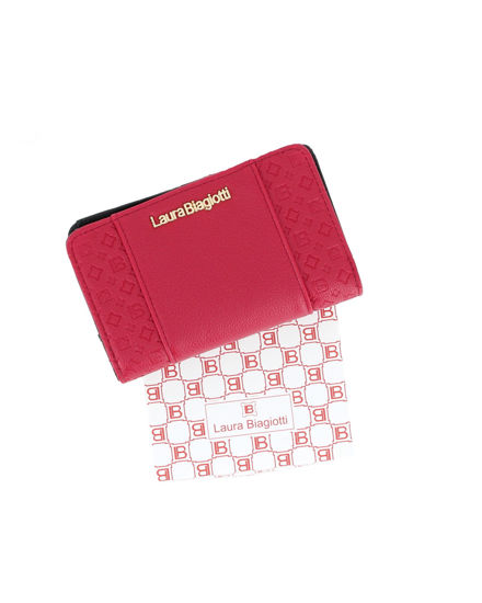 Immagine di LAURA BIAGIOTTI - Portafoglio rubino loggato da donna con tre scomparti principali