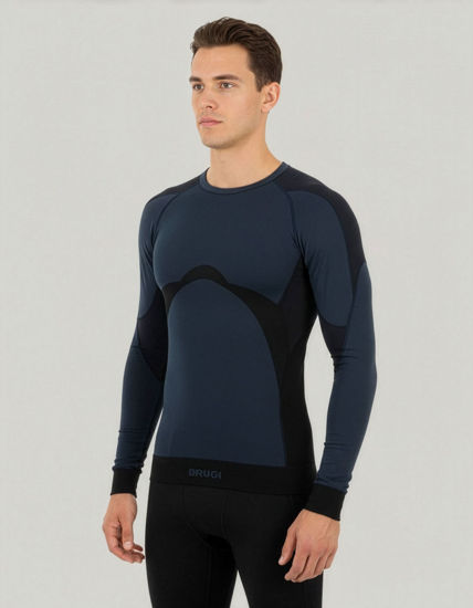 Immagine di T-SHIRT ML INTIMO TERMICO UOMO BLUE