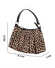 Immagine di RIFLE - Borsa un manico leopardata con balze sulla parte frontale, tracolla removibile